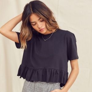 Urban Outfitters Recycled Peplum Top